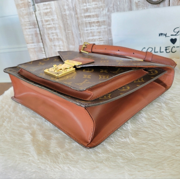 💕DISCONTINUED Very Rare Crossbody/ Shoulder Bag LOUIS VUITTON "Monceau 28" - Picture 8 of 16